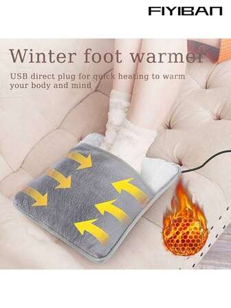 FIYIBAN This High-End Electric Foot Warmer Is Washable And Features A USB Heating Pad With An Automatic Shut-Off Function. It Is Designed For Comfort And Can Be Used Throughout The Year, Making It An Ideal Gift.