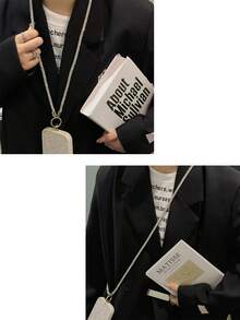 Luxury Fully Rhinestoned Long Lanyard Necklace, High-End Rhinestone Crossbody Wrist Strap Detachable Clip Universal Phone Charm Compatible With Android And Most Smartphone,Gifts For Mother, Family, Friends, Kids, Birthday, Holiday Phone Chain - Multicolor - View 12