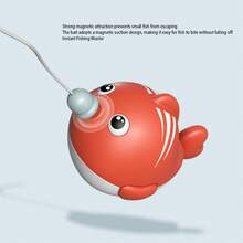 5 juguetes de pesca magnéticos para niños, mesa de agua interactiva, bañera, juguete educativo con caña, red y pez para niños pequeños en edad preescolar. - Multicolor - Ver 4