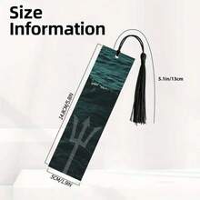 2pcs PET Printed Bookmarks, Exquisite Waterproof, Practical, Unique Pattern Design, Add Fun To Reading, Perfect Gift For Campus Friends In Back To School Season (Random Color Tassel) - Multicolor - View 4