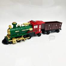 Toy, Kids Toy, Kids Toy Train, Train Model With Lights And Sounds, Inertial Powered, Boys Party Gift, Kids Game, Kids Birthday, Interactive Kids Toy, Boys Toy, Toy For Kids, Kids Toy Train, Party Favor, Christmas, Toy Car, Halloween, Boys Gift, Birthday Gift - Multicolor - View 14