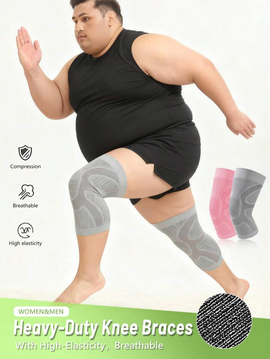 1双重型护膝，承重242.51磅以上，高弹力护膝，防滑设计，适合超重/肥胖男女，透气性好，适用于跑步、运动、健身。 - 1017護膝 - 查看 1