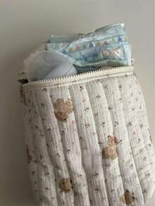 Túi đựng đồ cho xe đẩy em bé hình gấu bông cách nhiệt, hộp giữ lạnh thức ăn đa năng cho trẻ sơ sinh và túi đựng bình sữa/khăn ướt, túi đựng tã dã ngoại. - Nhiều màu - Xem 4