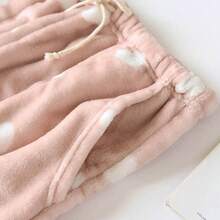 Pijamas elsticos clidos y cmodos de franela supersuave para mujer, pantalones informales, pijamas Corriendo Pilates Pantalones inferiores Mujeres Clido Verano Leggings Club - Rosa + M - Ver 7