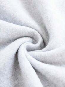 ClothesWomen's Casual Letter Print Oversized Pullover Sweatshirt, Loose Fit Crew Neck Long Sleeve Hoodie, Fall Fits For Airport, Back To SchoolNew Women's Fashion Breathable Printed Short SleevesLoose And Comfortablewinter Clothes For Women - Màu Xám nhạt - Xem 9