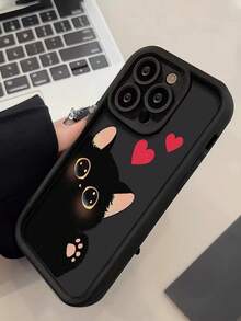 全新高品质纹理防摔黑色猫咪爱心彩绘手机壳，兼容 16/16 Pro/16 Plus/16 Pro Max、15 Pro Max、13、12、XS/XR/7/8，兼容 Galaxy S25/S25 Plus/S25 Ultra，兼容 Galaxy A16 4G，兼容 Galaxy A36，兼容 Redmi 11 青春版，兼容 Redmi 12 Pro，兼容 Redmi 12/12X，兼容 Redmi Note 11，兼容 Redmi 9A，兼容 Redmi 9C，兼容 Poco X3 NFC，兼容 Redmi 10，兼容 Redmi 9，兼容 Redmi Note 9，兼容 Redmi 12C，兼容 Redmi Note 11 Pro，兼容 Redmi 10C，兼容红米Note 8 Pro国际版，不兼容国内版 - 彩色 - 查看 5