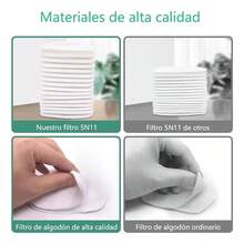 Filtro de algodón 5N11, máscara de gas 6200, máscara de polvo 7502, papel de filtro 5N11 engrosado, filtro de algodón a prueba de polvo.60piezas