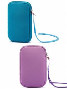 Crossbody Phone Organizer Pouch Lightweight Coin Purse Card Holder With Lanyard Suitable For Elderly And Children For Women For Men Money Wallet Mini Wallet Purse Wallet Small Wallet Travel Essential - Multicolor - View 8