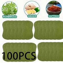 100片/80片/20片装艾灸足贴，加热护理贴，适用于足部和身体护理，缓解压力，促进深度睡眠，帮助清洁身体，透气舒适。 - 綠色 - 查看 13