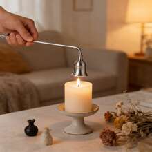 1 PC Metal Candle Snuffer With Long Handle, Wick Flame Extinguisher For Safely Putting Out Scented, Jar & Aromatherapy Candles, Durable Candle Accessory - Multicolor - View 6
