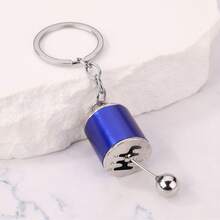 1pc Creative Car Gear Lever Keychain With Mini Gearbox Model, Car Key Accessories - Multicolor - View 10