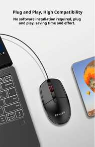Lenovo KM201 Wired Keyboard And Mouse Combo For Home, Office, Gaming, And Laptop/Desktop Computers - Black - View 8