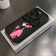 Funda de Teléfono Leopardo Rosa para Té con Leche, para Modelos de  17, 16E, 16, 15, 14, 13, 12, 11 Pro Max, Mini, Air, XR, XS, X, 7, 8 Plus, con Parte Trasera de TPU Suave para Protección contra Caídas, Funda Móvil , Protector , Funda de Teléfono, Cubierta Práctica - Color 1 - Ver 1
