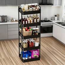 Storage Island & Carts - Black - View 9