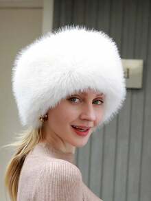 1pc New Autumn/Winter Plush Headband, Women's Soft Style, Face-Framing, Versatile & Warm Hair Accessory - Multicolor - View 7