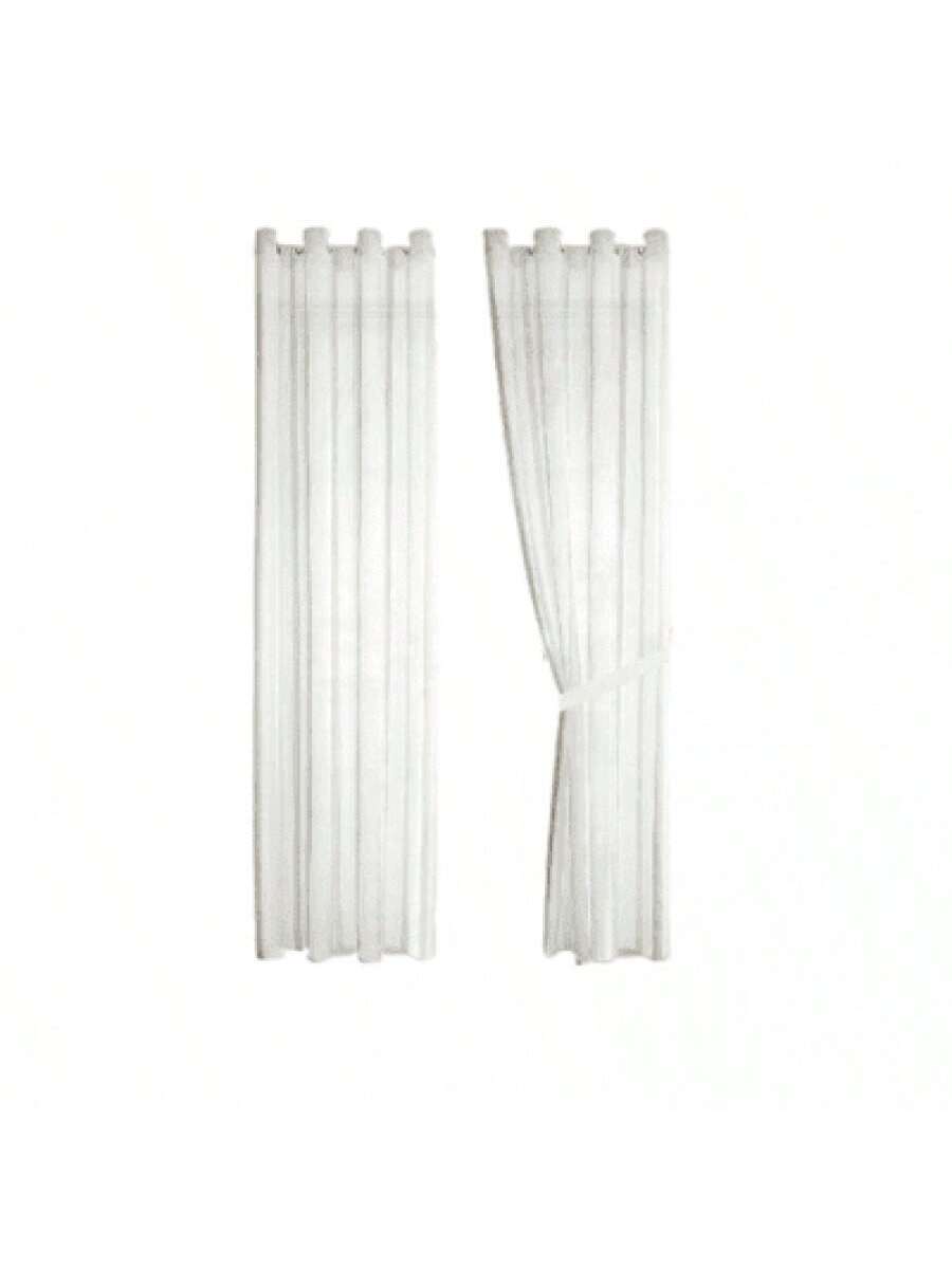 Cortinas transparentes De Color Blanco de alta durabilidad de 140cm*225cm, CORTINA 1 PZ