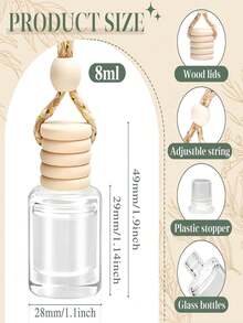 1 pièce Diffuseur à suspendre pour voiture, parfum d'ambiance, éliminateur d'odeurs, diffuseur d'huiles essentielles, accessoires pour voiture et maison - Multicolore - Voir 4