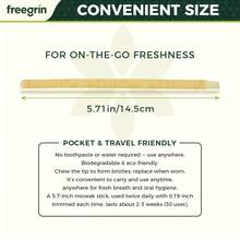 FREEGRIN Natural Miswak Toothbrush Sticks, Mint Flavor, Extremely Fresh, Derived From Authentic Arabian Plants, Promotes Gum Health, Strengthens Teeth, Freshens Breath. - Green - View 11