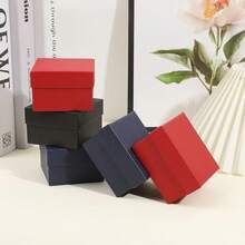 Elegant Jewelry Gift Box, Luxury Nylon Watch Box With Leather Lining, Rectangular Jewelry Display Case For Watches, Rings And Earrings - Unisex Sophisticated Storage Solution, Exquisite New Year And Valentine's Day Gift - Multicolor - View 3