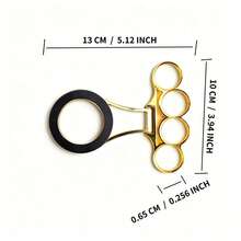 1pc Punk Style Finger Grip Metal Magnetic Phone Stand, Desktop Phone Holder, Phone Shooting Accessory, Can Be Used With Phone Lanyard, Makes You Look Younger And More Energetic!