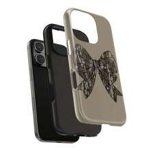 Carcasa Estilizada de Cleopatra para iPhone, Arte Egipcio Moderno - Negro - Ver 1