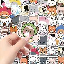 80pcs ZB1 Korean Boy Band Cute Cartoon Animal Character Stickers For Phone Case, Planner, Notebook, Suitcase, Skateboard, Water Bottle DIY Decoration Gift - Multicolor - View 6