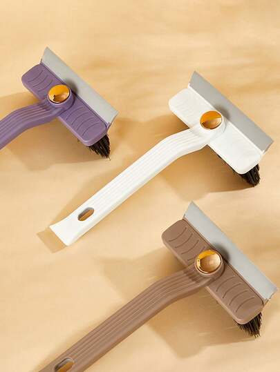 1 pieza Cepillo de limpieza multifuncional, Cepillo de ranura giratorio a 360 grados, Cepillo de limpieza de azulejos y lechada, Cepillo de fregado de lechada de azulejos