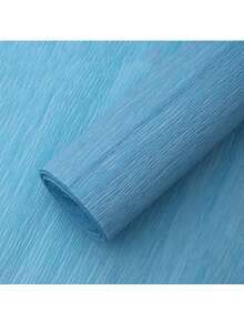 1卷加厚加长花艺皱纹纸，彩色加厚整卷皱纹纸，10根绿色花艺铁丝，适用于制作花朵、折纸和派对装饰，婚礼和派对手工花束材料 - 工艺用品 - 彩色 - 查看 13