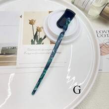 1pc Women's Fashion Minimalist Elegant Acrylic Hair Clip, Suitable For Daily Wear Hair Bun Hair Pin Hair Bun Maker Bun Hair Piece Hair Styling Pins, School Stuff, Hair Accerssories - 彩色 - 查看 10