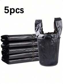 100pcs Heavy Duty Trash Bags, Extra Thick & Large Black Garbage Bags, Leak-Proof, High Load Bearing, Durable, Suitable For Kitchen, Living Room, Bedroom, Bathroom, Office (5/50/100pcs Available) - Multicolor - View 12