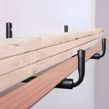 2/4/6pcs Garage Hooks Iron Sprayed Garden Hooks - Pack Of 4 - View 2