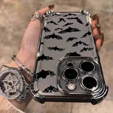 Funda para teléfono adecuada para iPhone 17 aire/16E, 14/15/16plus, 17/16/15/14/13/12/11 Pro/ProMax, para Samsung galaxia A03/A03core/A03S/A04/A04E/A05/A05S/A06/A12/A13/A15/A16/A24/A25/A32/A34/A35/A54/A55, Note10/Note10plus/Note20/Note20Ultra, S20/S20FE/S20PLUS/S20Ultra/S21/S21FE/S21PLUS/S21Ultra/S22/S22PLUS/S22Ultra/S23/S23FE/S23PLUS/S23Ultra/S24/S24FE/S24PLUS/S24Ultra Funda para teléfono, funda suave de TPU, se siente bien al sostener, personalidad simple, adecuada tanto para hombres como para mujeres, borde anti-caída en las cuatro esquinas, marco electrochapado, disponible en múltiples colores. - Plateado - Ver 7
