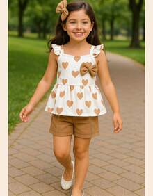 Set Including A Sublimated Tank Top And Fleece Shorts With Appliqué. - Beige - View 3