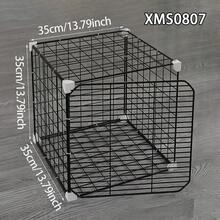 猫咪吹风机笼，防抓咬猫咪美容笼，家用小型动物笼，铁艺笼，猫咪吹风机笼 - 彩色 - 查看 2