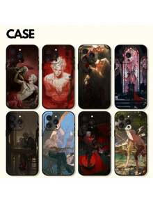Funda de teléfono B-Baldurs G-Gate 3 Astarion, carcasa negra compatible con 16 15 11 13 14pro Max Plus X Xr Xs Max 12Mini, múltiples modelos, funda compatible con funda  17 pro max, funda  17 pro, funda  17, funda  16, funda  16 pro max, funda  15 - Z2 - Ver 3