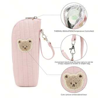 Baby Bottle Cooler Tote Bags, Insulated Breastmilk Cooler Bag, Nursing Bottle Cooler Warmer Bag For Nursing Mom Travel