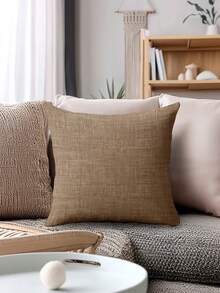 4pcs Modern Geometric Pattern Pillow Covers, Decorative Geometric Line Throw Pillow Cases, Vintage Linen Material, Hidden Zipper Closure, Machine Washable, Minimalist Stylish Line Design, Suitable For Home Decor, Sofa, Living Room, Bedroom, Car, Outdoor Cushion Covers, No Pillow Insert - Camel - View 8