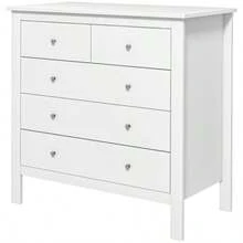 Chest Of Drawers, Sideboard, Silent Opening And Closing, Anti-Tip Device, 79 X 39.5 X 80.5 Cm, White - White - View 1