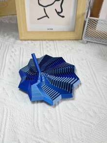 3D打印星形多边形减压玩具,3D折叠结构,视听舒缓玩具,扩展感官星形,分形六边形带手柄,蜂窝旋转螺旋设计,减压旋转螺旋桌面摆件,圣诞礼物,生日派对礼物,理想的节日礼物 - 彩色 - 查看 13