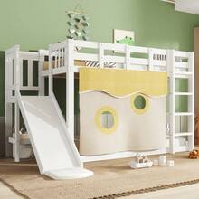 Kids Bed Frames, Headboards & Footboards - White + Wood + 90cm*200cm - View 6