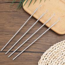 Rope Threading Tool Bendable Spring Drawstring Threader Clip Portable Pants Hoodies Elastic Band Drawstring Threader DIY Tool - Silver - View 9