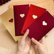 8Pcs High Quality New Year Red Envelope With Exquisite Love Patterns, Available In Three Colors - Perfect For Valentine's Day/Wedding Anniversary/New Year/Birthday, Holiday Money Holder, Festive Gift, Stylish Packaging, Decorative Envelopes - Multicolor - View 1