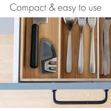 Kitchen IQ Edge Grip - Afilador de cuchillos (2 etapas), , Manual, 1(Negro) - Multicolor - Ver 10