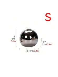北歐現代極簡創意銀飾陶瓷水培花瓶，家居客廳電視櫃裝飾，辦公桌裝飾花盆 - 銀色 - 查看 5
