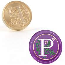 BAOFALI 1 PC Medieval Initial Alphabet Wax Sealing Stamps, Brass Head Wooden Handle, For Thanksgiving Card/Envelope/Gift Wrap/Wedding Engagement Party Invitation - Multicolor - View 21