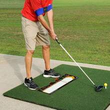 Golf Training Mat For Beginners | Posture Assistance And Entry-Level Stance Corrector | Golf Training Aids Pad For Men Women,35026580 - màu đen - Xem 5