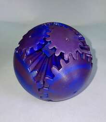 Gear Ball Fidget Toy 3D Printed Rotating Sensory Tool Stress Anxiety Relief For ADHD Unique Home Office Decor Creative Gift Gadget - 彩色 - 查看 14