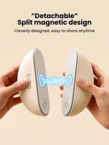 Kinglucky 2pcs 4000mAh USB-C Rechargeable Hand Warmer, Portable Pocket Electric Hand Warmer, Fast Heating, 3 Gear Magnetic Adjustment, Reusable Hand Warmer, Suitable For Christmas, Gloves, Travel, Camping, Hunting, Unisex - Apricot - View 4