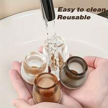 8个带毛毡包裹的椅子腿地板保护垫，适用于硬木地板，可作为椅子腿套、家具垫，无噪音、不刮伤地板。 - 彩色 - 查看 4