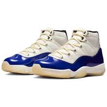 Air Jordan 11 Retro 'Rare Air' Blue Deep-Royal-Blue Fire-Red Sail Black Muslin Sneakers Men IH0296-400 - 彩色 - 查看 3